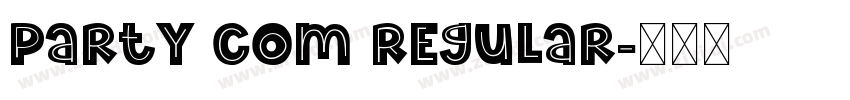 Party Com Regular字体转换